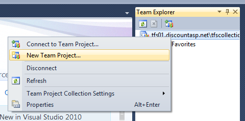 PC/タブレット その他 Create a new Team Project using Visual Studio 2010 - TFS